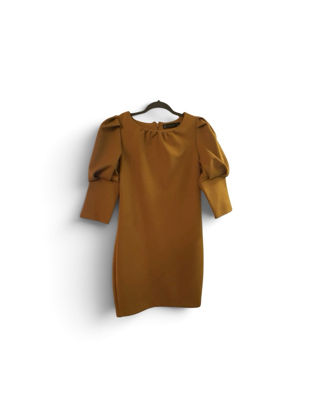 New York & Company Elegant Mustard Dress - Picture 2 of 4